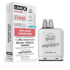 Flavour Beast UNLEASHED Level X BOOST POD (20ML) - Epic Apple Strawnana [Ontario stamp]